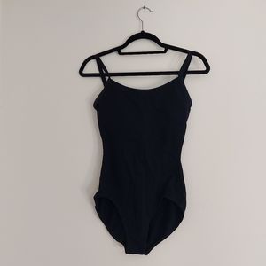 Black Capezio bodysuit size large, with bra insert